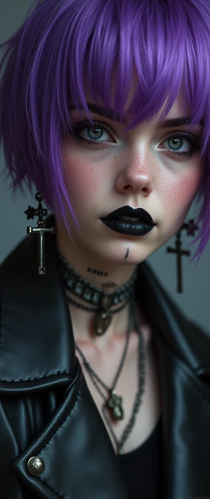 mujer muy hermosa, 13歳, vigilante, pink dyed hair, Ropa de cuero sexoy, senos grandes, Estilo cyberpunk, Detalles realistas, sexoy, retrato, justo, punk rock, rebelde, sexoy, Toma de cuerpo completo, tetas perfectas, NSFW, sexo, lascivo, wet, bdsm, interpuesto, 2 chicas, Tocar, besar, lamer, soga, nudo, caliente, Masturbarse, Make eye contact with the camera., micro bikini, escote,、Los detalles del iris de la pupila son muy sorprendentes、Limbs without breakdowns、adolescente blanca、Boca naturalmente cerrada、Areola natural、natural 、ojos fijos、cuerpo natural、baby face slightly、Rostro femenino、cuerpo femenino、con cara redonda、a sjustol face、mejillas suaves、mirando a la camara、cuerpo completosbian、destacamento、Rostro equilibrado、Estrabismo ligeramente interno、pecas, Punk, maquillaje punk, Soplar