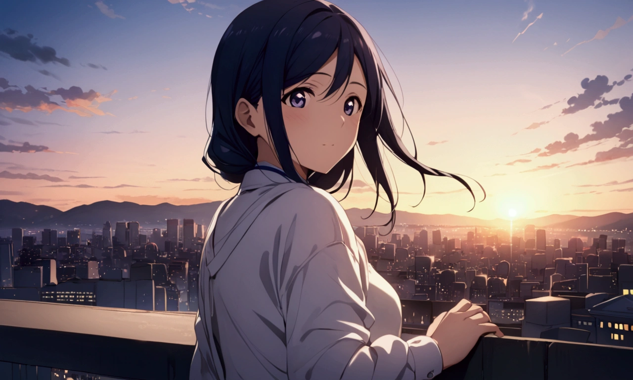 Love Live adult Kanan Matsuura, masterpiece, highest quality, figured, solo, The city where you are touched naughtily