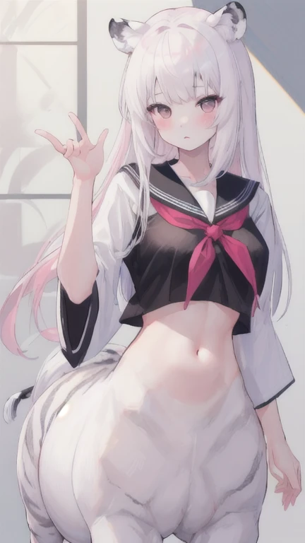 (musterpiece), (best quality), (score_9, score_8_up, score_7_up), very detailed eyes, expressive eyes, perfect face, very detailed face, highly detailed face, beautiful girl, 8K, beautiful girl, (white background:1.3), delicate and beautiful face and eyes, dark intense shadow, 1 girl, solo, vtuber style, cool girl, hololive, vtuber, amane kanata, multicolored hair, grey hair, streaked hair, hair between eyes, purple eyes, nun uniform, habit, blue dress, underboob, breast curtains, pelvic curtain, garter belt, white thighhighs, soft smile, Skirt lift, cameltoe, small chest, cleavage, ass visible through thighs, standing, blush, sweating,
