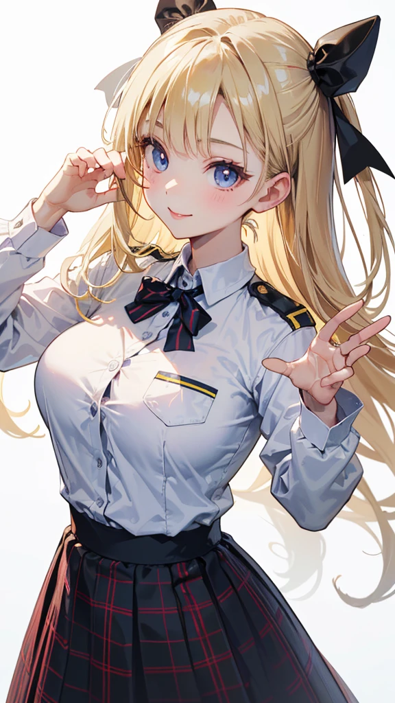 masterpiece,1girl, cleavage cutout, <lora:CenterCutOutV1:1>,(school_uniform)