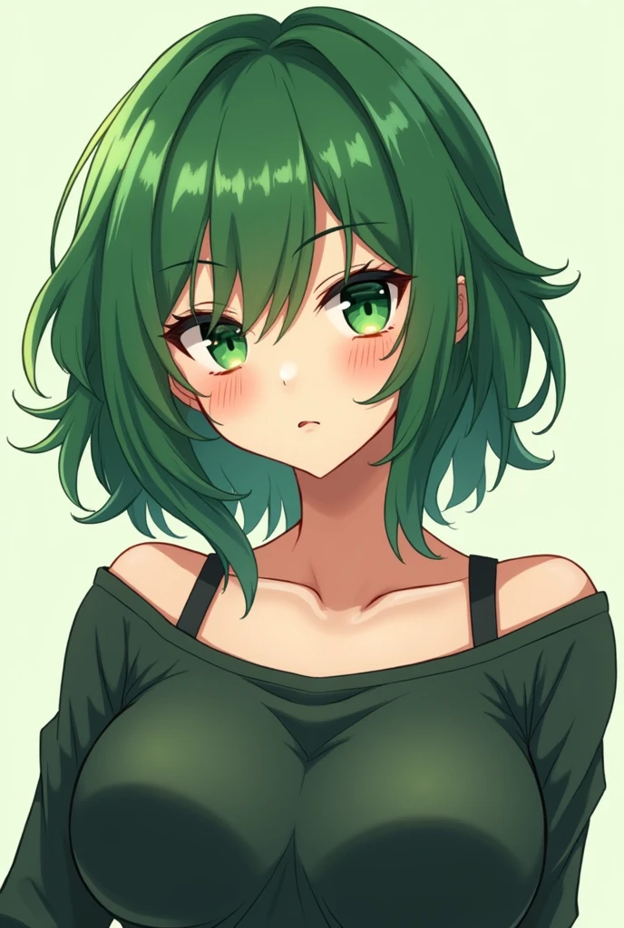 Anime 2d, Green and yellow Ombre hair Glamorous bangs