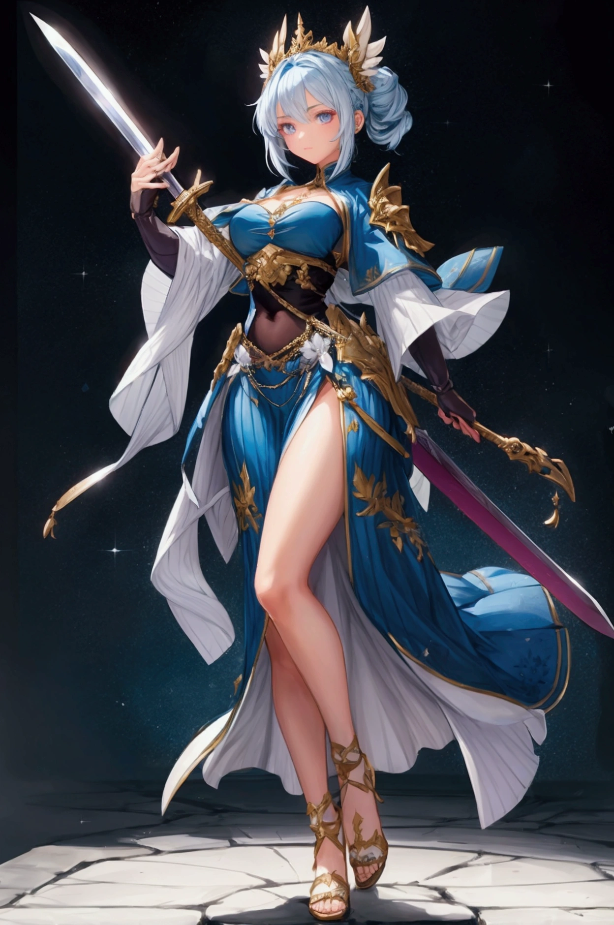 (((Highest quality)))(((Best Image)))(((anatomy)))外見は20代のwoman,Random hair color ,Random hairstyle,Wear a shrine maiden costume,Extreme costumes(((Appearance)))The shape is humanoid,Random Face(Beautiful Face),,Huge breasts,Tight waist,Wearing randomly colored armor(((Features)))Eye color is random,Personality is random,Attractive figure(((arms)))He is carrying a weapon that resembles a purple glowing object..Possess modern weapons.(((woman)))The skeleton is human-like,Huge breasts,Tight waist,fogのようなガス状のもので纏っている(((background)))Barren Land,dead tree,fog,Chaotic world(((Standing posture)))ランダムなStanding postureをしている,mysterious,lovely,Highest quality((Full Body Shot))