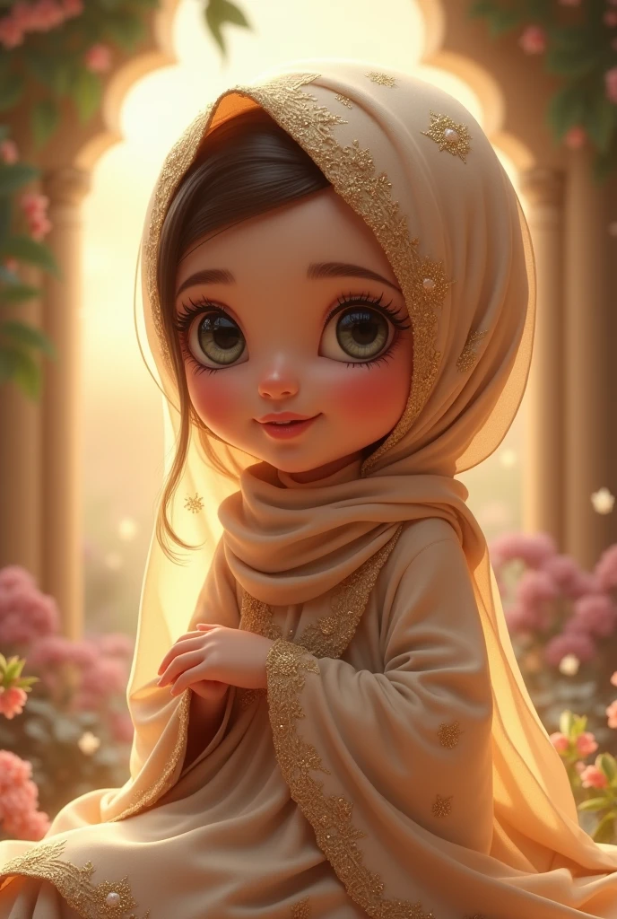 "Generate a hyper-realistic image of a 10-year-old girl with authentic iran features, set against a realistic influential city landmark background, showcasing the best quality and intricate details."