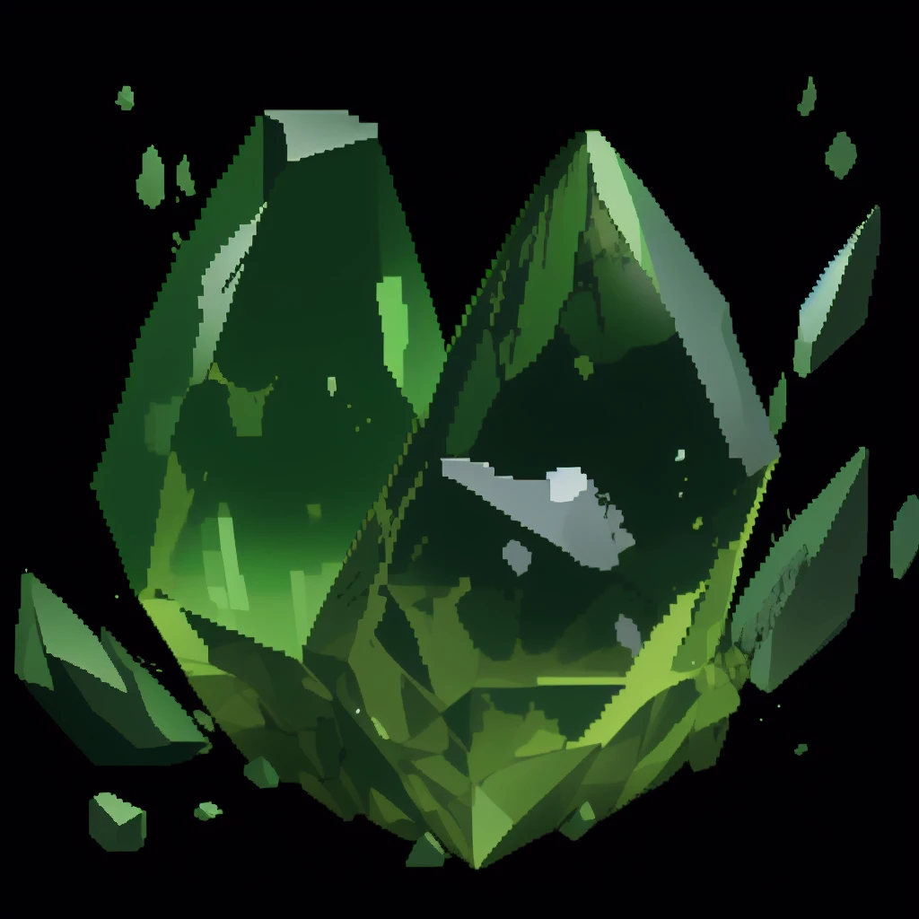 green potions inside crystal containers,Simple background, pure black background, masterpiece,best,quality,pixel,pixel art,xiansu,xiang su,pixelart, masterpiece,best,quality