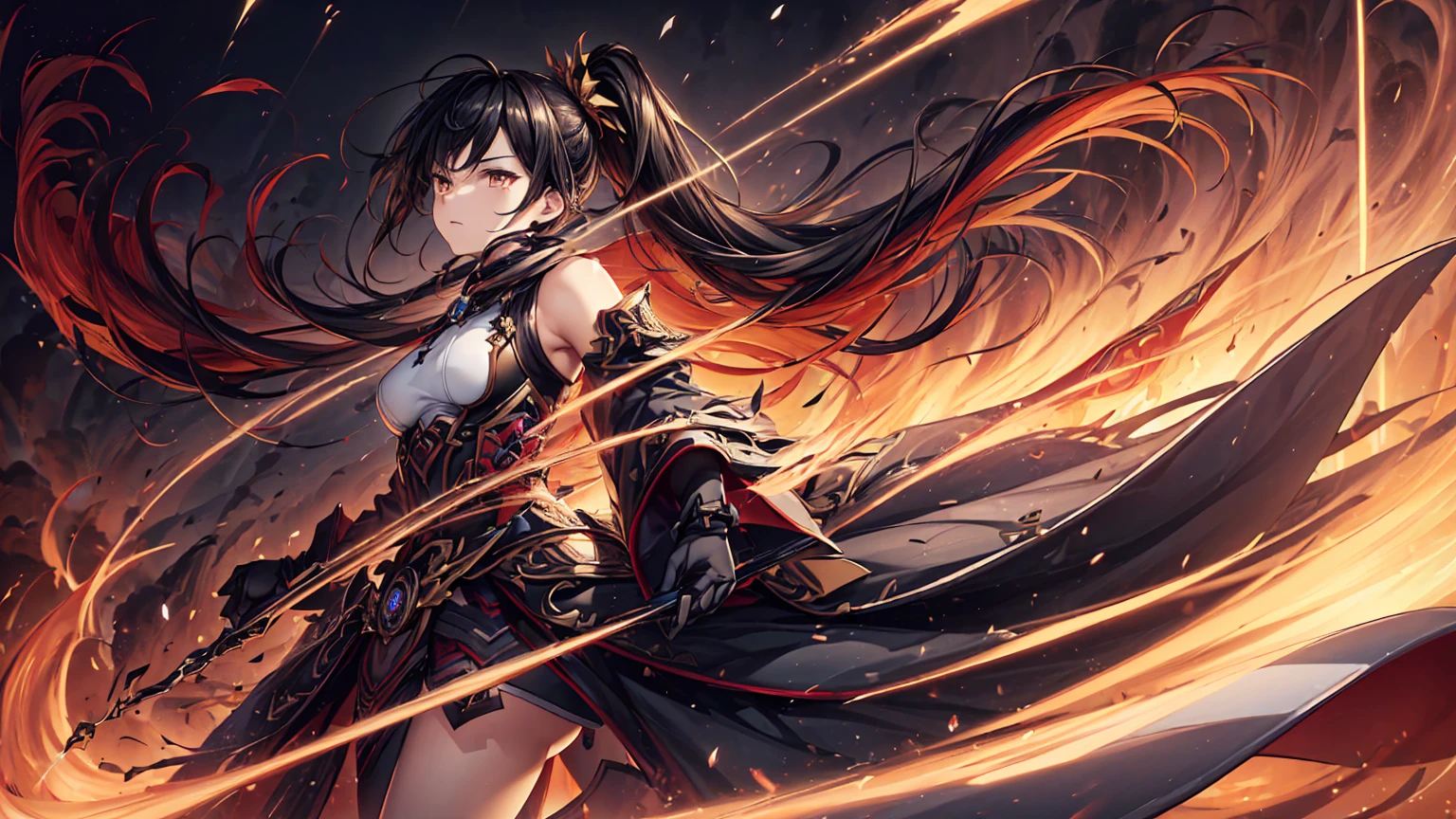 bruxa, RPG, Sorceress, Magia, Mulher ruiva