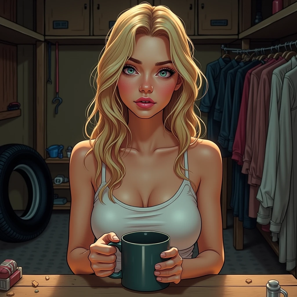 woman nude coffee cookies
