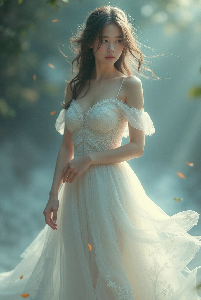 Chinese mythology novel,Spider Spirit,Enchanting female spider,aldult,full-body shot,Characteristics,Human appearance,(((sfw)))