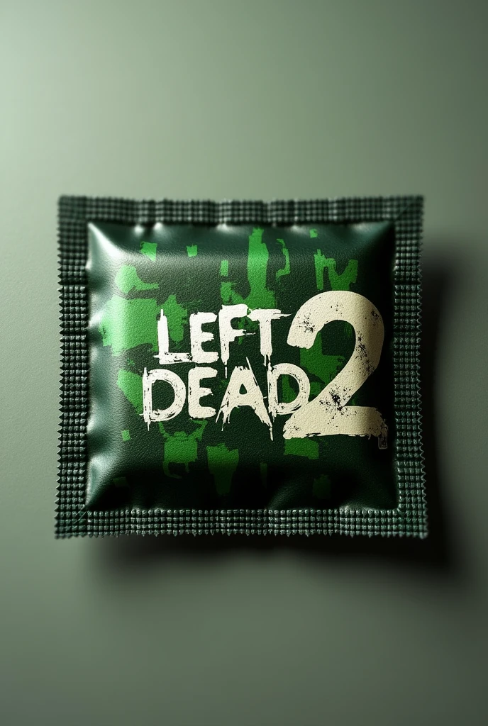 A PC game being held in a game shop. The game logo says "Left 4 Bed" using the Zombie font. The artwork on the case shows a zombie sleeping on a bed with empty desktop pc.