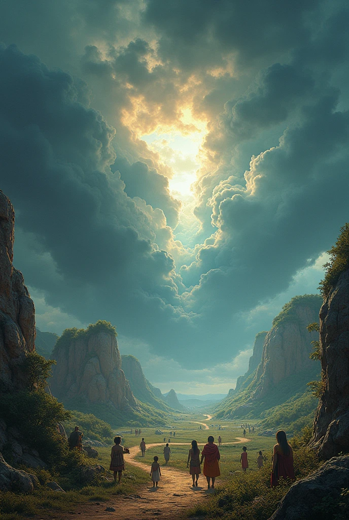 Best Quality, masterpiece, skyporn, stele, clouds, (Laughing sky:1.5), Message from the sky, Laughing sky, beautiful concept art, optic, Fantasyart, luminous sky