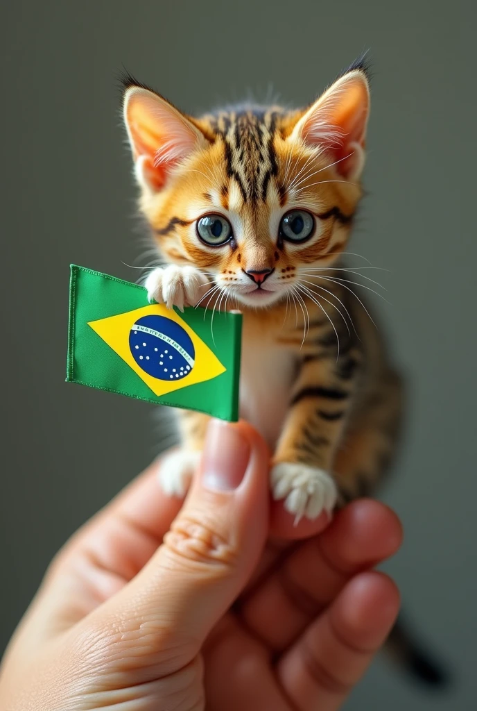 Characters:

Mother cat (angry expression).
Cute kitten wearing a Brazilian soccer jersey.
Setting:

Messy room with toys and clothes scattered around.
Action:

Mother cat pointing at the mess while the kitten looks apologetic.
