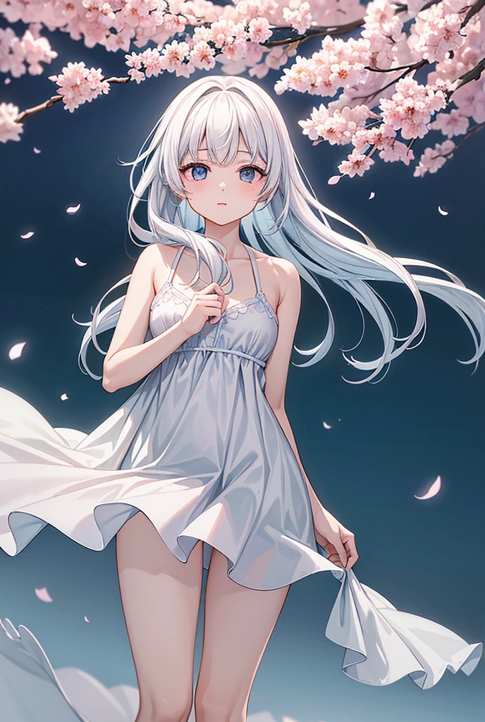 best quality:1.5), (ultra-detailed:1.5), (()), ((best quality)), (high resolution), (illustration), (an extremely delicate and beautiful), (ultra detailed beautiful face and eyes), 1girl, leaning forward sharp focus, ray tracing, 1girl, silky hair, multicolored hair, White hair(inner color Cherry blossom )、background(sakura tree, day light), eye color(White pink, high definition, inner eye sakura),volumetric lightning, Feet, chest emphasis, Toes, Full body painting、Abdominal muscles、Exposed belly、Hip emphasis、Groin、shin、Lift your butt、Abdominal muscles強調、looking_all(score_9:1.2), (score_8_up:1.2), (score_7_up:1.2),Alone,Perfect anatomy,(one cute girl:1.3),(line art:1.3),(Soft atmosphere:1.3),perfect anatomy,(A soft anime-style image capturing a delicate and ephemeral atmosphere),Enhance the anime screencap by adding a watercolor background, further elevating the dreamy and ethereal aesthetic. This scene, now rendered in 16k wallpaper resolution, merges the delicate beauty of the girl with pale skin and white hair with a soft, lush watercolor landscape. The big, intricately designed dress and her captivating eyes are set against a backdrop that mimics the fluid, blending colors of a watercolor painting, adding a layer of artistic depth and emotion. The perspective from above at a dutch angle, combined with the watercolor effect, creates a composition that feels like a floating, dream-like world, glowing aura around her are now part of a canvas that blends reality with imagination, inviting the viewer to step into a tranquil world of soft hues and poetic beauty, all encapsulated within a serene, watercolor dream,break,(best quality:1.3),(best masterpiece:1.3),(very aesthetic:1.2),(absurdres:1.2),newest,(intricate details:1.2),ai-generated,absurdres extremely detailed CG,depth of field,dynamic angle,dynamic pose