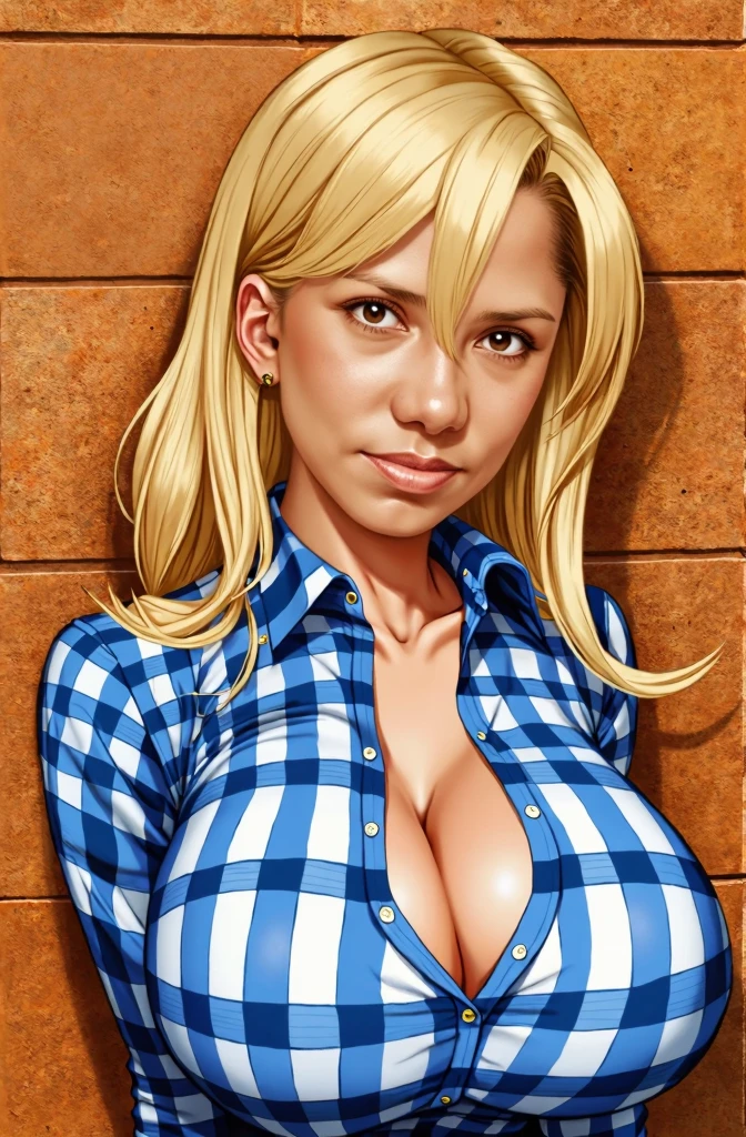 (((1 girl, cute, (gigantic breasts:1.2), sleeveless denim jacket (open), massive wet cleavage (showing massive areolas and large swollen engorged dripping nipples (squirting cum out from nipples)), no bra, jean skirt, no panties, black elbow Gloves, 3 small gold necklaces, strawberry blonde long hair, braided hair, box braids, blue eyes))), (((strawberry blonde hair))), dynamic poses, realistic style, depicting a group of female characters in various action scenes, from intensely sexual to lighthearted moments, with dramatic speed lines and bold sound effects, capturing the excitement and energy of the story, outside in a rainstorm, straddled upright on to of viewer, in POV cowgirl position, riding on viewer's oversized ebony skin penis, inserted deep inside her hairy wet vagina, back fully arched, chest jutting forward, arms behind her back, legs open, smiling at viewer (eye contact), having a (hard, loud, wide open mouth, happily screaming, wet orgasm), Japan,