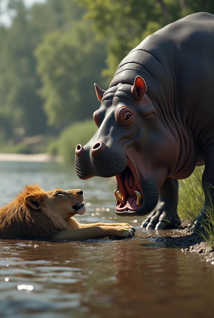 a large alligator is fucking a small dog cub on a riverbed, river, forest, feral, animal penis, tapering penis, (((duo, anal sex, anal penetration, size difference, ridiculous fit, large penetration, big penis, chair position, urine, stomach bulge, deep penetration, hyper stomach bulge, hyper penetration, prolapsed anus)))