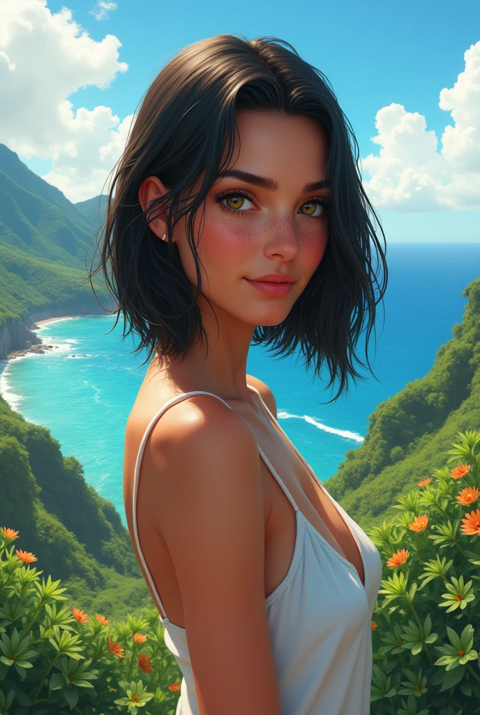 (masterpiece, best quality, highres, high resolution:1.2), extremely detailed, realistic, intricate details, 1girl, solo, looking at viewer, (abstract art:1.3), (dark theme:1.2), art, stylized, deep shadow, dark theme, cosmic nebula galaxies dress, cosmic beauty, in space, nebula, (cinematic lighting, bloom, volumetric),