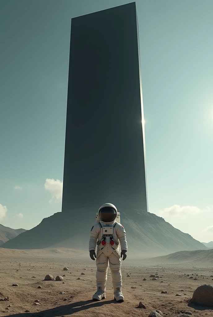 live-action、Real、Astronaut standing in front of the monolith、2001: A Journey to the Future