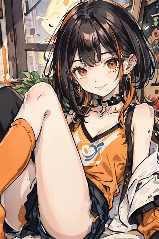 ((Little sister)), realisticlying, best qualtiy, (((((hot pant: 1.5)))), ((Collar)), (Expose cleavage)))), (rabbitears)))), full bodyesbian, (Unzip the hot pants), (20 yrs), ((Pork liver colored thigh socks: 1.5)), (Large breasts: 1.9)))), (Raised : 1.8))))), (((((Open legs: 1.8)