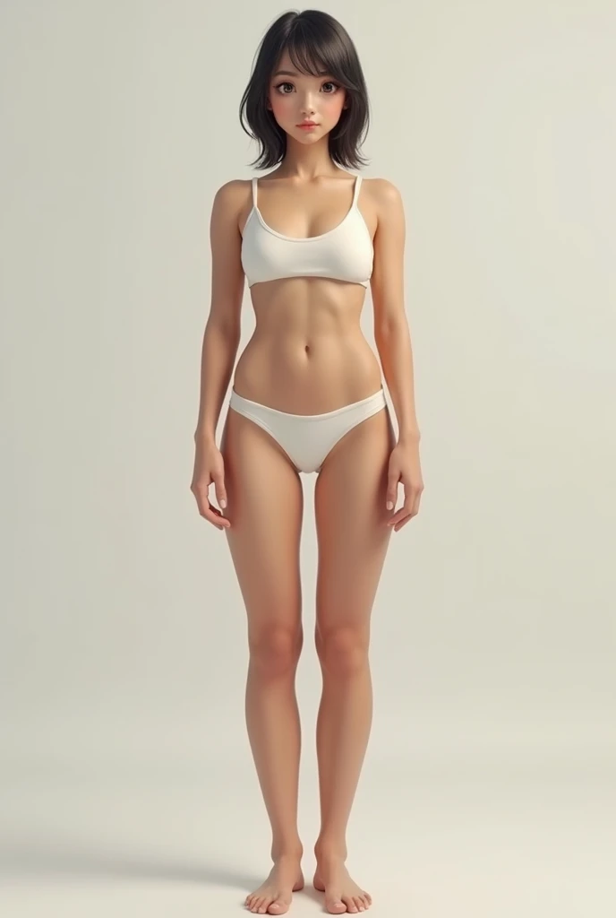 A woman body with no full heavy boobs and ass