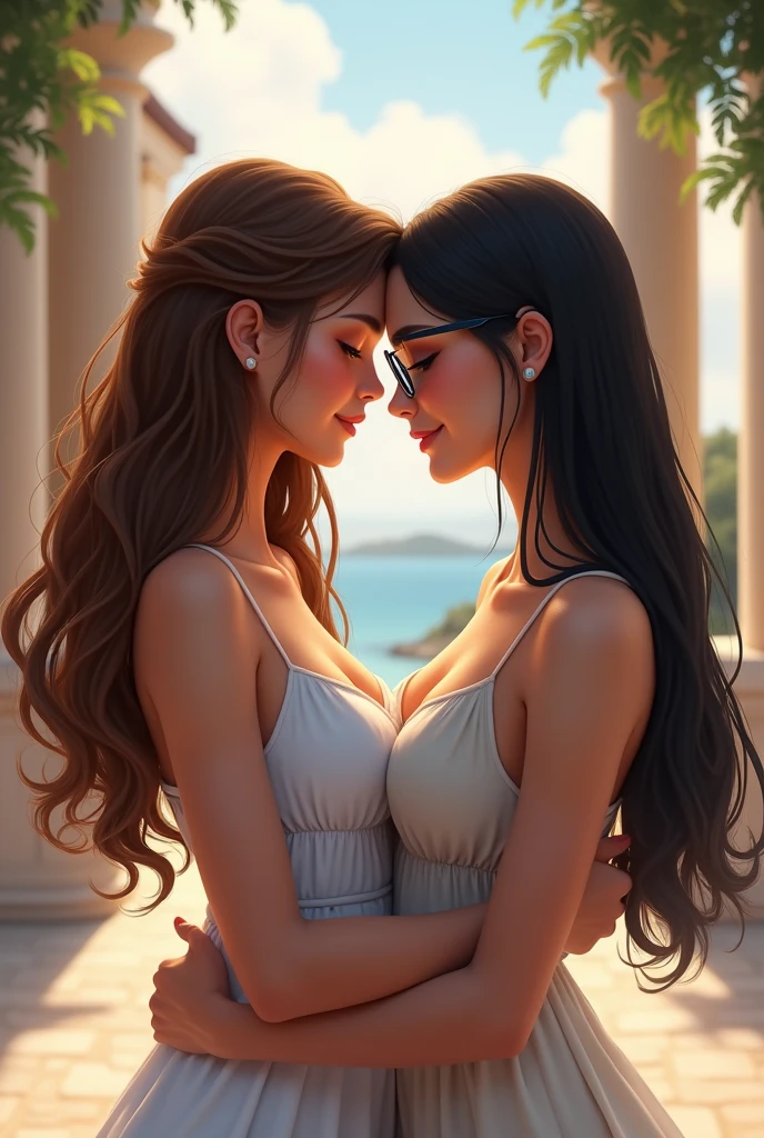 ll body many giant greek woman take a bath and talking together, river, water, litter flower, plan, tree far away, dramatic sky, dramatic cloud, on a dust field, full body, naked, female greek,female greek god, white hair, hairy torso, fantasy, intricate, elegant, highly detailed, digital painting, artstation, concept art, smooth, sharp focus, illustration, art by gaston bussiere and alphonse mucha, naked