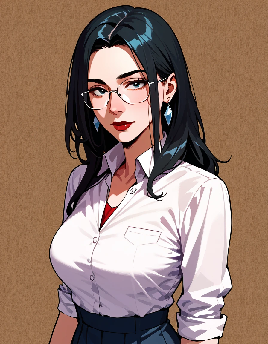 score_9, score_8_up, score_7_up, score_6_up, score_5_up, score_4_up, (masterpiece, best quality:1.2), highly detailed, illustration, mature woman,  black hair, athletic  body, teacher equipament 