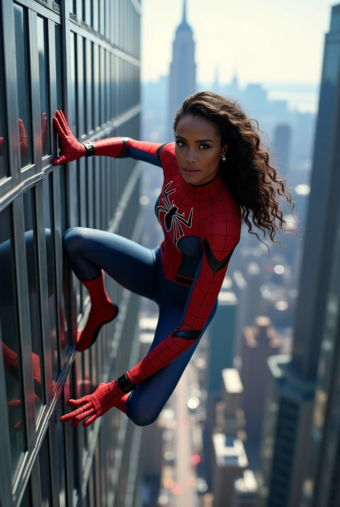 Zoe Saldana、マーベルコミックの映画Poster、so beautiful、Movies about Spider-Man、sexy、whole body、Wearing a skirt、Premiere Date、Poster、belly buttonを突き出す、new york、She&#39;s wearing a ripped Spiderman suit、The suit is torn、Wearing a skirt、Red and black color scheme、dynamic、masterpiece、Highest quality、Super detailed、Very detailed、Delicate and beautiful shine、Ultra-high resolution、Cinematic、break、breakドロップ、(Torn clothes:1.5)、(Wet clothes:1.4)、Bare shoulders、Real Rain、Wet Hair、belly button、Exposed Skin、sexyな肩を披露