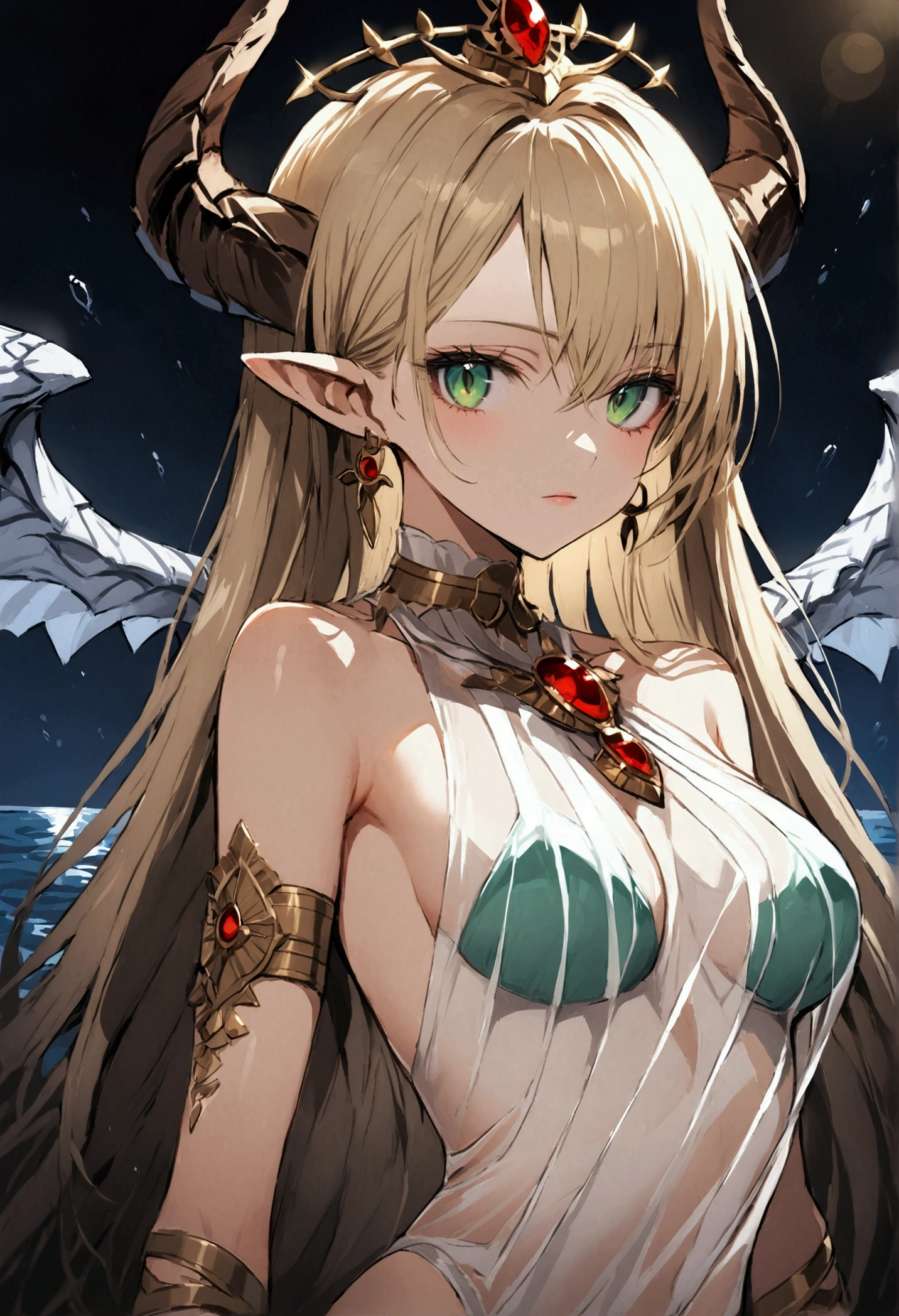 Sexy dragon girl with big boobs naked