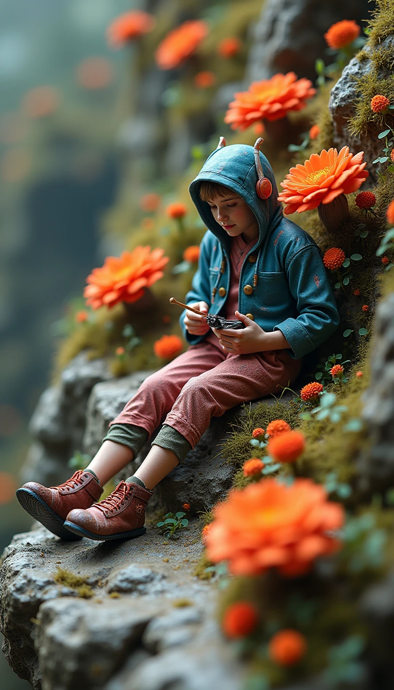 Youth and flowers