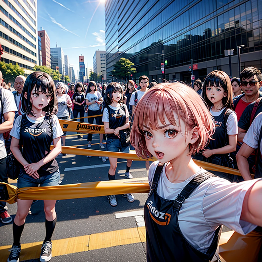(((NSFW STILL SHOW, 11 Tiny Girls in a row:1.2, Shibuya Hachiko-mae scramble crossing on Halloween:1.2))), UHD, retina, masterpiece, accurate, anatomically correct, super detail, textured skin, best quality, 16k