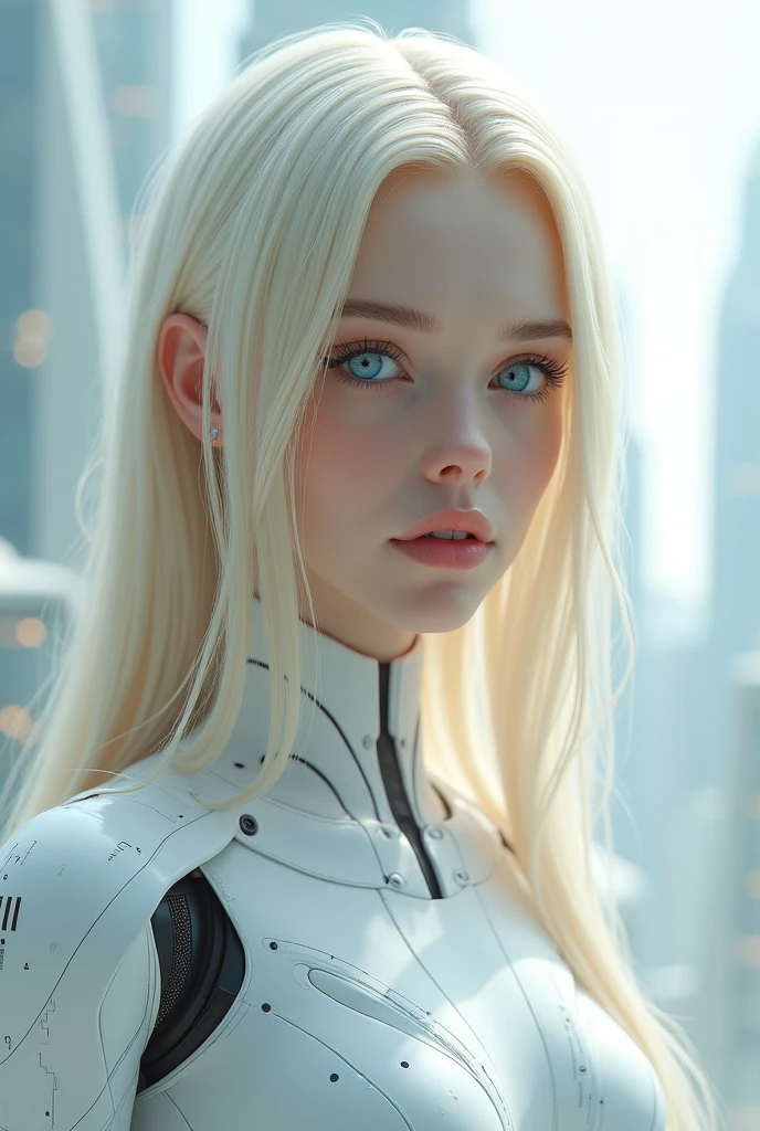 Sexy blonde android
