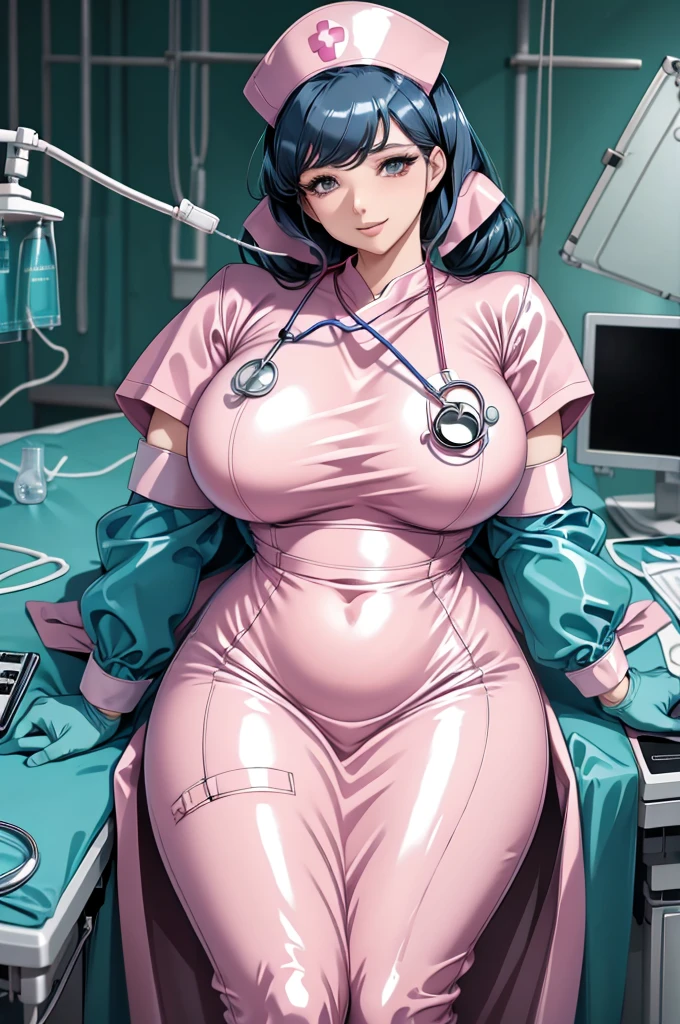 nurse uniform,hospital, latex nurse suit,nurses,busty,elbow gloves,labcoat,black hair woman,pink eyes , gigantic ,medical instruments,asian nurse,two nurses,speculum,examination room,oversize ,big ass ,strap on, lay on table ,legs spreaded,giving birth,gyno chair , dentist,Milf,latex,blue uniform,oversize breasts,diaper