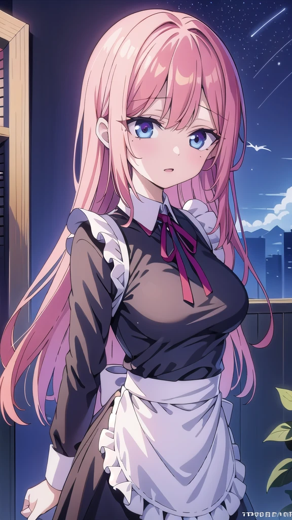 chikafujiwara, <lora:chikafujiwaratest:1>,
chika fujiwara, black bow, blue eyes, blunt bangs, hair bow, long hair, pink hair,
BREAK black dress, dress, pinafore dress, school uniform, shirt, short sleeves, shuuchiin academy school uniform, white shirt,
BREAK looking at viewer,
BREAK indoors, classroom,
BREAK <lora:GoodHands-vanilla:1>, (masterpiece:1.2), best quality, high resolution, unity 8k wallpaper, (illustration:0.8), (beautiful detailed eyes:1.6), extremely detailed face, perfect lighting, extremely detailed CG, (perfect hands, perfect anatomy),