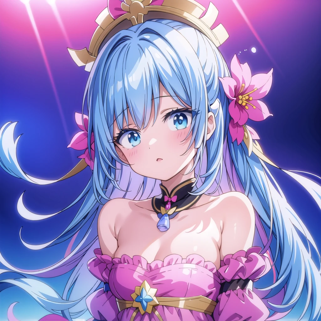gran calidad ++ Extremely detailed high resolusionolution, very aesthetic, ojos expresivos, (((Cara perfecta))), (((face symmetrical))), ((good anatomy)), (((manos perfectas))), (((8k))), UHD, Fondo de pantalla HD, (((alta calidra detallada, (((((1girl)))))), solamente, Obra maestra, La mejor calidad, high resolusion, Altamente detallado, (illustration), hermosos ojos detallados, (((combatant))), (((((1girl))))), ((((fullbody)))), ((((Girl with characteristics of Miku Izayoi and Hoshino Ai)))), (((meijiu))), (((purple hair))), (((purple eyes))), (((star-shaped pupils))), (((fusion))), (((agglutination))), Combination, (((hembra madura))), (((manos en los pechos hipig))), (((hombros estrechos))), (((cintura estrecha))), (((stage))), Cabello largo, enorme, Jardin de un castillo, (((gigantic breasts))), (((mature female))), Obra maestra, mejor calidad, ((Obra maestra)), ((mejor calidra descarrilado)), Parte superior del cuerpo, (((mirada cara a cara))),