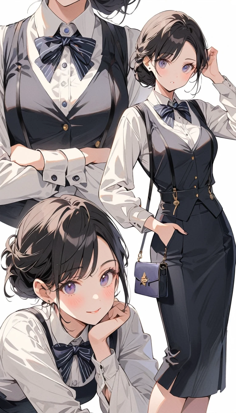 (must be follow these prompts:2.2),masterpiece,best quality,extremely detailed,(in her clothing:3.0),(in her formal styled business suit clothing:2.6),(adorable girl:2.5),(usual face:2.2),(displayed one girl on single picture:2.4),(black hair:2.1),(this girl is lower height:2.2),(ejaculated semen thoroughly cling damply to her glamorous body:2.4),(A small, curvy new employee working in modern Tokyo wearing a dark grey business suit jacket and trousers:2.1),(A cute moan like a young girl:2.1),(The new employee was squirting from the very light amber-colored semen that had soaked into his dark grey suit.:1.6),(The new employee was wearing a business suit and had been ejaculated on there a long time ago, leaving a very light brownish yellowish stain with varying shades of color.:1.6),(その新入社員はfirst time々It gives a cute and innocent impression.:2.4),(The new employee succumbed to her carnal desires and played with her clitoris through her pants.:1.5),(The new employee's breasts, covered by her business suit, are bulging out due to her strong sexual desire.:2.1),(seriously libidonous tumultus are happened to her mind:2.5),(Lewd love juices dripping down the inner thighs of his dark grey trousers:2.2),(The new employee's soft bare skin under her clothes was still covered in a huge amount of semen.:2.2),(in her clothing massively ejaculated:2.6),(men's elected twangers were inserted her:2.3),(libidonous glamorous:2.3),(The new employee with a plump, round body smells like semen:2.3),(she was already stroked up to the depth intervaginal sensual spot:2.3),(her hidden vagina is certainly fertilized:2.8),(notably buldged up her inner labia majora:2.9),(A young, shy moan:1.5),(having big breasts in her clothing:2.6),(A new employee with a very innocent look while working in the office:2.3),(The new employee is short but has a slightly plump body.:2.1),(The crotch of his dark grey trousers is heavily discolored with love juice stains.:2.5),(The new employee is convulsing and dripping love juice from her pussy, which is hidden under her pants.:1.8),(The new employee's dark grey trousers, tightly encircling her plump thighs, are damp with lascivious secretions.:2.0),(The new employee endures the slush between his legs by keeping his dark grey trousers on tight.:2.5),(A new employee who is always holding his crotch over his dark grey trousers:1.7),(A moan filled with childish embarrassment:1.5),(The new employee's suit-covered breasts and nipples are bulging with lust.:1.8),(The new employee's lewd body beneath her clothes is swelling slightly with her lascivious reaction.:1.9),(The new employee works very diligently.:2.5),(The new employee has short, thick legs.:2.2),(first time々New Employees:2.2),(she looks like japanese idol:2.3),(The dark grey trousers are made of a durable fabric that will never tear.:4.3),(Her bursting breasts are completely hidden under a dark grey office suit:2.4),(she looks like a lolita:2.0),(All of this happened to the new employee himself, not anyone else.:2.1),(Slimy semen was leaking from the crotch area of his dark grey trousers.:1.6),(tough business suit:2.2),(Make sure to depict the face:5.3),(Calm expression:4.3),(Innocent face:3),(The story focuses on just that one new employee.:3.3),(The only characters that appear are the new recruits.:4.2),(Portrait Style:5)