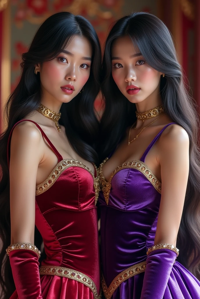 (Positive focus),2girls,duo,navel,(At the Pantheon in Rome,crowd,winter,Snowy),Surrealistic Female Portraits by David Hockney and Alphonse Mucha,Fantasy art,photograph realistic, Dynamic lighting,art stations,poster for,Volumetriclighting,Very detailed faces,4K,Award-Awarded,Fantastic costumes,Deep shadows,low tune,cowboy lens, (official outfit:1.4), looking at the camera in, Half-body shot,((Realistic face))),