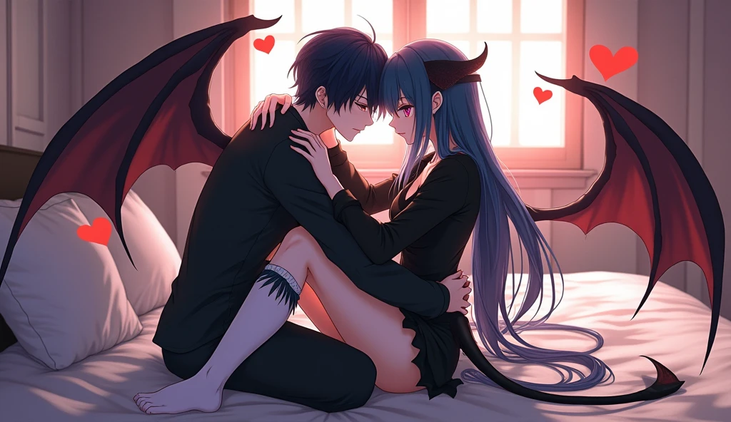 garota vampiro, in her husband&#39;s arms, bottom-up angle anime((best quality)), ((master part)), (circunstanciado), rosto perfeito