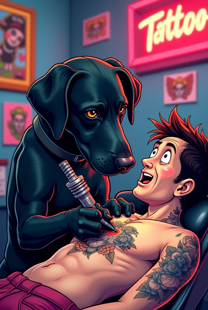 score_9, score_8_up, score_7_up, BREAK, <lora:balsamique-guy-PONYv1:1>, 1girl, 1boy,  <lora:lilithbl2-guy-v1PONXL:0.9> lilithbl2, tattoo, makeup, fellatio, bra, throat bulge, runny makeup, gigantic penis, testicles, dark-skinned male,