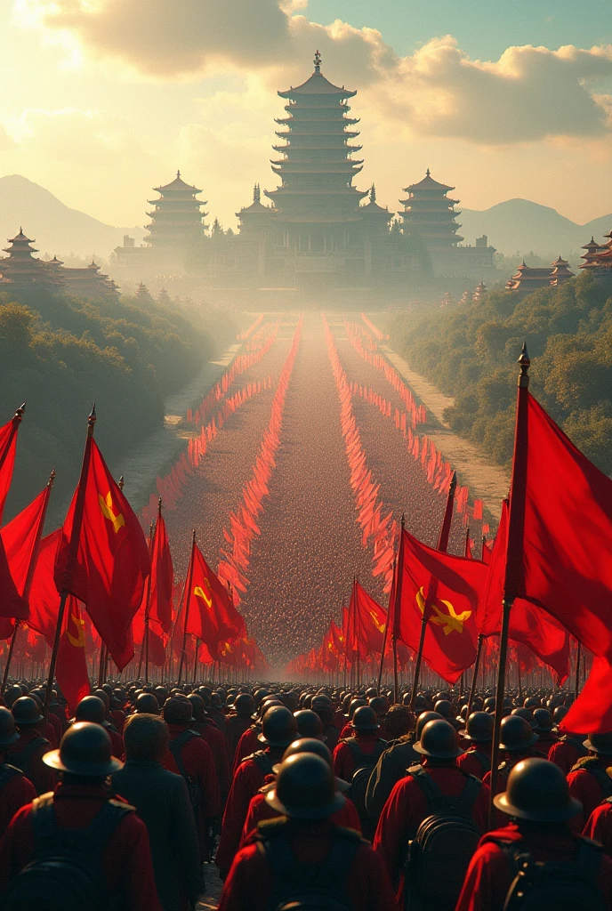 Great masterpiece,oil painted,Love and blessings to the country,History and culture,Joy and vitality,Prosperity and solidarity,the People's Republic of China,Tiananmen square, beijing,Celebrate National Day,Mid-Autumn Festival,The moon is on it,Tiananmen Square is in the middle