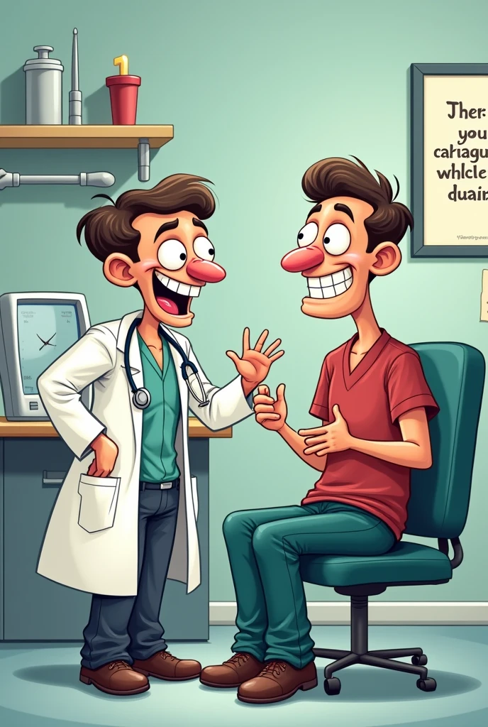 Cartoon of a person with a male condom in his hand and sexually transmitted diseases inside