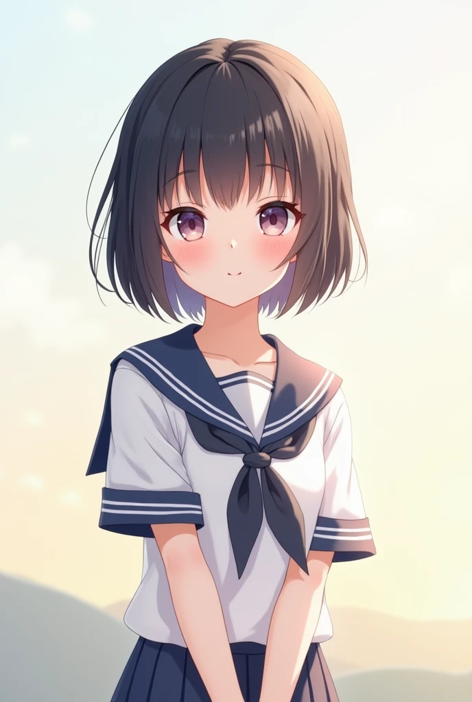 girl in sailor uniform
