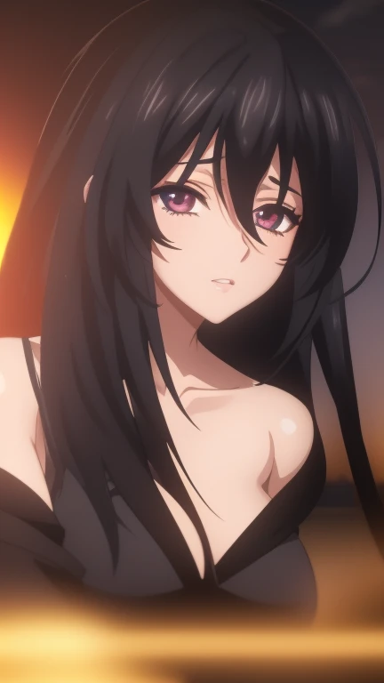 beautiful detailed eyes, beautiful detailed lips, extremely detailed eyes and face, long eyelashes, Akeno Himejima, beautiful black hair, sex, outdoors, outside, serene, beautiful, sexy, nighttime, vibrant colors, anime style, anime art, (best quality,4k,8k,highres,masterpiece:1.2),ultra-detailed,HDR,UHD,studio lighting,ultra-fine painting,sharp focus,physically-based rendering,extreme detail description,professional,vivid colors,bokeh