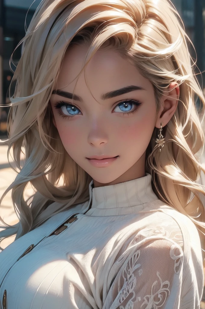 NSFW happy blond woman with big breast posing in unbuttoned dress shirt, beautiful blonde girl, beautiful blonde woman, a gorgeous blonde, (mouth open:1.2), (two front teeth show:1.2), blonde goddess, sexy girl with long blonde hair, long blonde hair and large eyes, blonde woman, blonde hair and large eyes, blonde girl, blonde Swedish woman, blonde and attractive features, sexy girl, long blonde hair and big eyes, beautiful female model