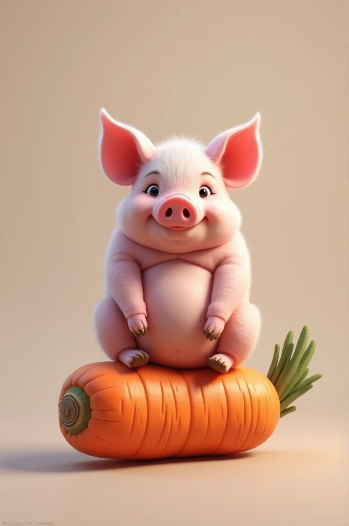 A cute pig with amazing muscles 