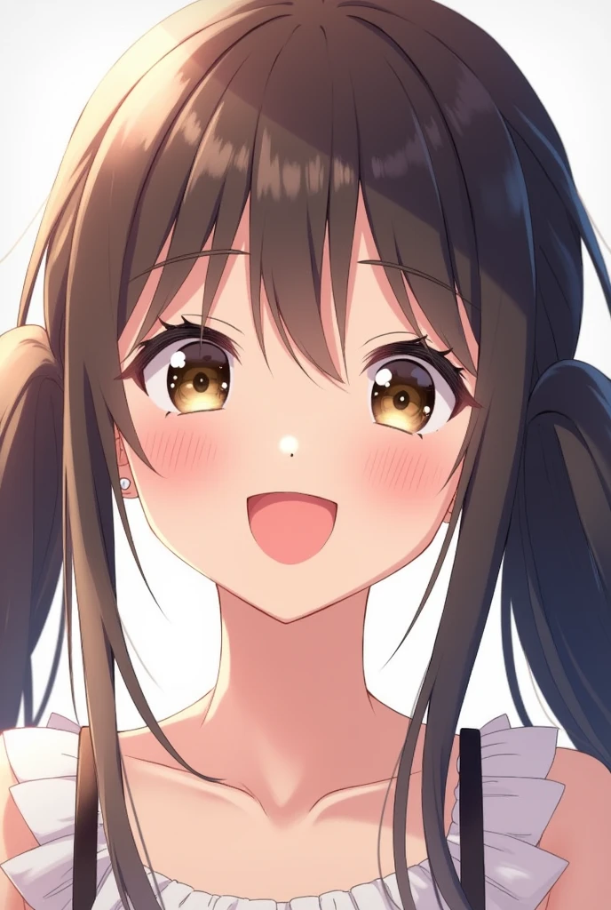 Long dark brown hair, manga style, detailed, 1girl, selfie style, self shot, dread locs, short, flat chested, small, anime girl, shy, innocent expression, short skirt, skinny, T-shirt and sneakers, feminine, small, tan skin, dark light-skin