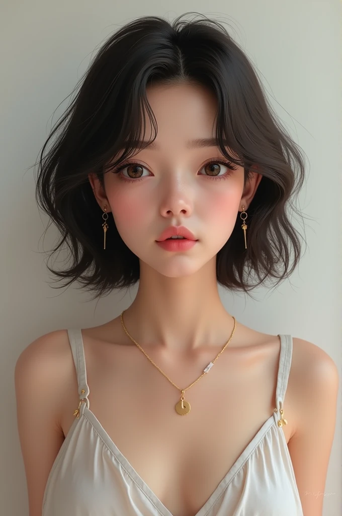 ((Highest quality)), ((masterpiece)) , BREAK,((one girl)),(Gaunt),(detailed),((in the Church )), ((One girl)), ((nude)),naked,((17 years old)),((flat chest:1.6)), (stare at viewer with stern eyes:1.5),((one girl)),(bitting own lip:1.1),(angry:0.9),nose blush,(shamefull:1.2),(bob cut hair),surprised, ((beautiful realistic face)),((intricate choker necklace)), ((intricate earrings)),Beautiful Korean Women, Beautiful young Korean woman, Young and adorable Korean face, Gorgeous Young Korean Woman, Korean Girls, Girl cute beautiful face, Portraits of Korean female idols, Young and pretty Asian face, Cute natural anime face,Asian pretty face,((finely detailed face)),((symmetrical eyes)),((glistening eyes)),((glistening eyes )),((large eyes)),(( pretty eyes)),(detailed),Perfect Face,((One girl)), ((clear eyes)),((show nipples)),((beautiful skin)), don't wear anything ,((show nipples)),(upper body),((naked))