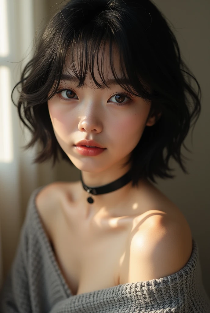 8K,best qualtiy,tmasterpiece,超高分辨率,(真实感:1.4),RAW photogr,(True skin texture:1.3),(filmgrain:1.3),1个Giant Breast Girl,(mideum breasts:1.2)Beautiful eye and face details,tmasterpiece,Best quality at best,Small lips