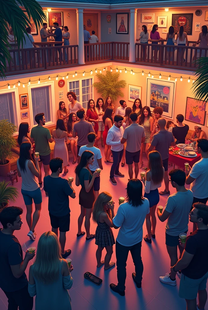 a house party 

