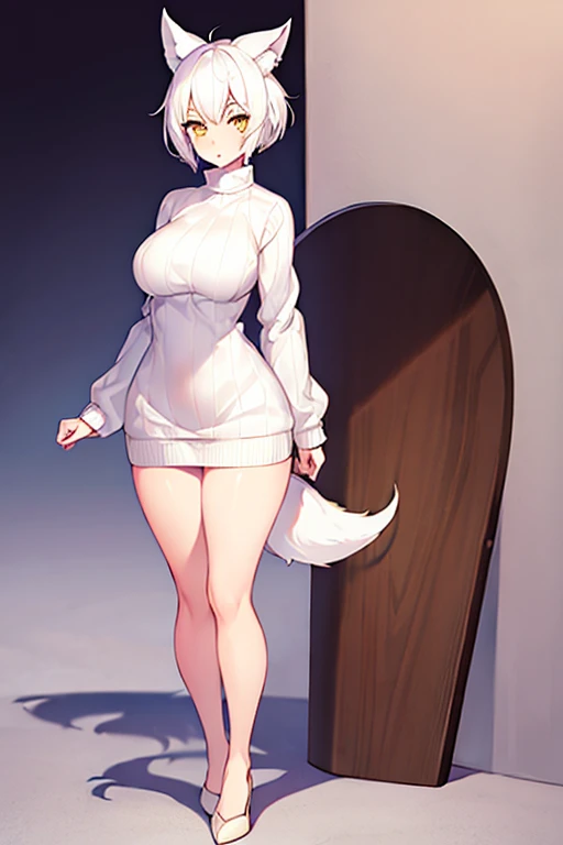 (loli:1.3), large breasts, sagging breasts, shortstack, 1girl, (white hair:1.2), solo, blush, (transparent bodystocking:1.1), legs apart, indoors, sunroom, masterpiece, best quality, ultra-detailed, fine detail,
