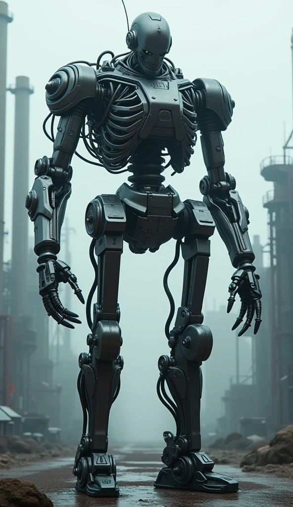 Cyborg woman stands motionless in the center of the abandoned bunker, her mechanical body, it seemed, merged with the environment. Steel plates, tubes, and wires, woven into her body, reflect dim light, penetrating through darkened windows..

Her face, expressionless, resembles a mask, but her eyes radiate coldness, calculating look. It is fully integrated with the technologies around it., as if she was an integral part of him.

Damaged furniture, piles of garbage, and dust, filling the musty air of the bunker, indicates its long-abandoned state.. Cyborg woman, However, seems completely unperturbed, as if she were the only owner of this gloomy, Abandoned place.

Her mysterious appearance and motionless pose give rise to a feeling of some kind of mystery., behind this mechanical creature.. Maybe, She's waiting, I&#39;m watching, Studying, or just deep in thought, pondering my purpose in this dilapidated, homeless world.