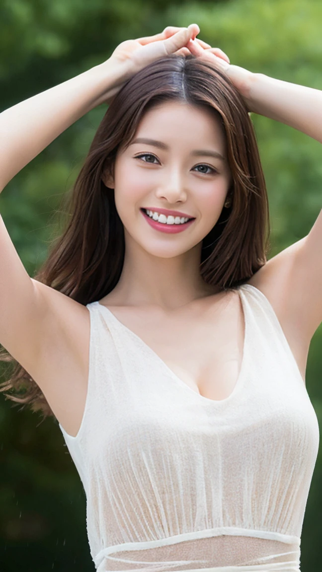 hostess face、sexy face、white bra、panties、High quality、Super realistic、healthy、smiling expression、perfect slender figure、Japanese beauty、 perfect eyes、Shining beautiful skin、upper part of the body、On board、blue sky