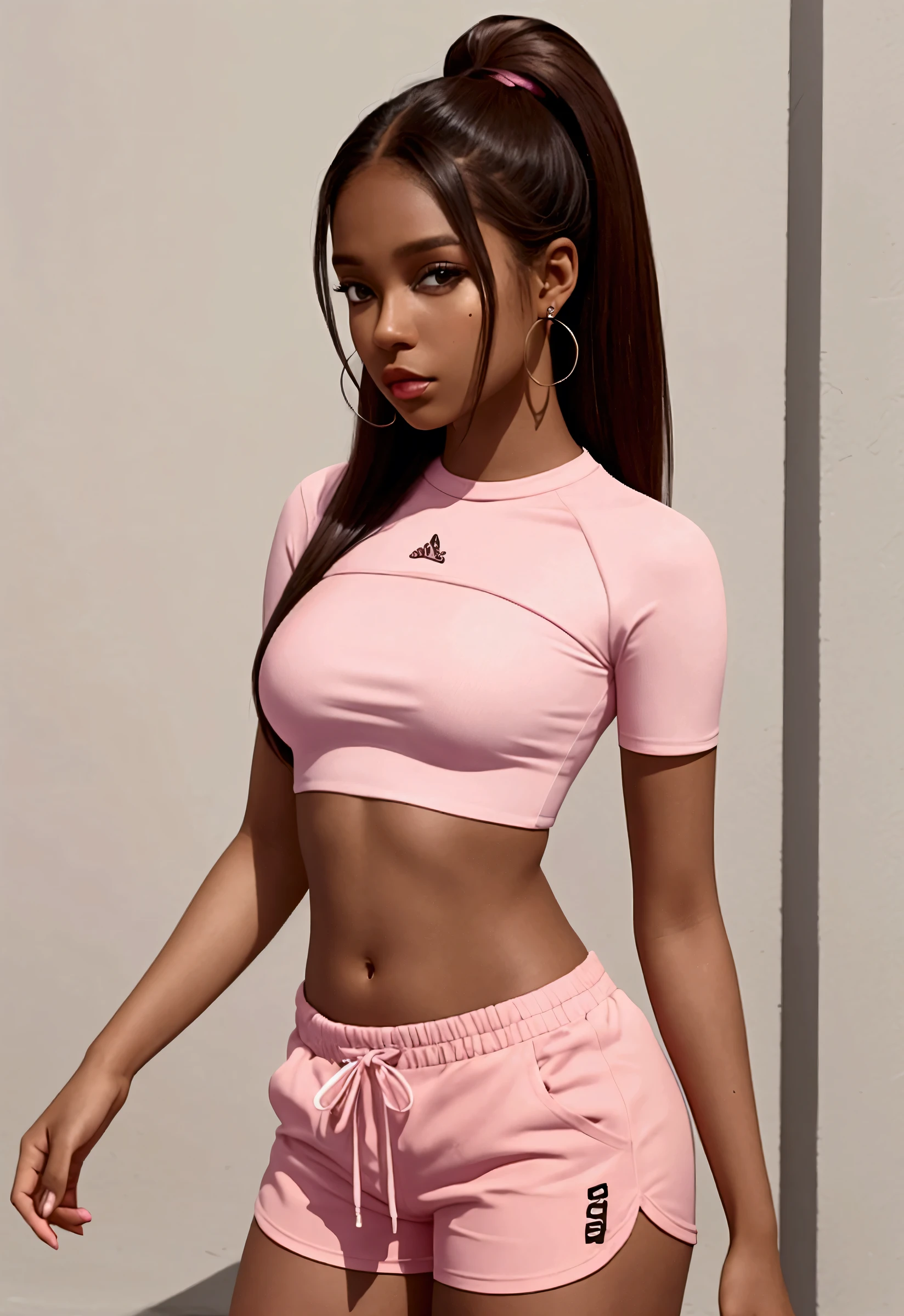 (The best quality), masterpiece, Extremely detailed 8K uniform CG illustration, high color, extremely high color saturation, All colors deepened, smart, Graffiti art, center composition, Extremely detailed light and shadow, Graffiti wall, wall smarted bright, 1 girl graffiti 1 girl looking at the wall, Extremely detailed face and eyes, Medium length hair, Sportswear, colored clouds