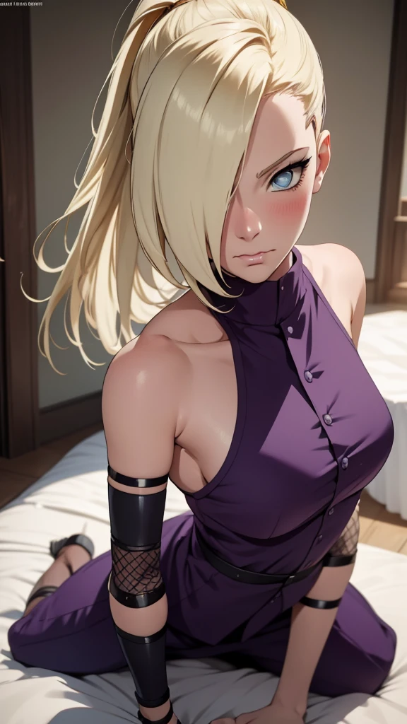 {-erro_de_anatomia:1.0} estilo anime, Masterpiece, absurdities, Yamanaka Ino\(Naruto\), 1girl Solo, woman, Perfect composition, Detailed lips, Beautiful face, body proportion, Blush, Long blonde hair, blue eyes, purple blouse, purple pant, Soft gauze, Super realistic, Detailed, photo shoot, Realistic faces and bodies, masterpiece, best quality, best illustration, hyper detailed, 1 woman, solo, glamorous, blushing, upper body, fighting, on nature, look at the view, dimanic poses,perfect anatomy, detailed eyes,  bound, bondage, (arms behind back:1.4), bdsm, tape gag, tape, tape bondage, close-up, restrained, best anatomy, full body, tape wrapped, wrap gag, bondage, sitting down, expressive eyes, perfect anatomy, standing, leaning, tape wrapped around head, tape wrapped around mouth, tape wrapped, tape wrap, wrapped gag,her mouth closed,